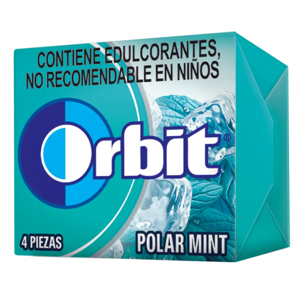 CHICLE ORBIT 4PS POLAR MINT