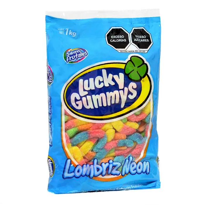GOMA LUCKY LOMBRIZ NEON
