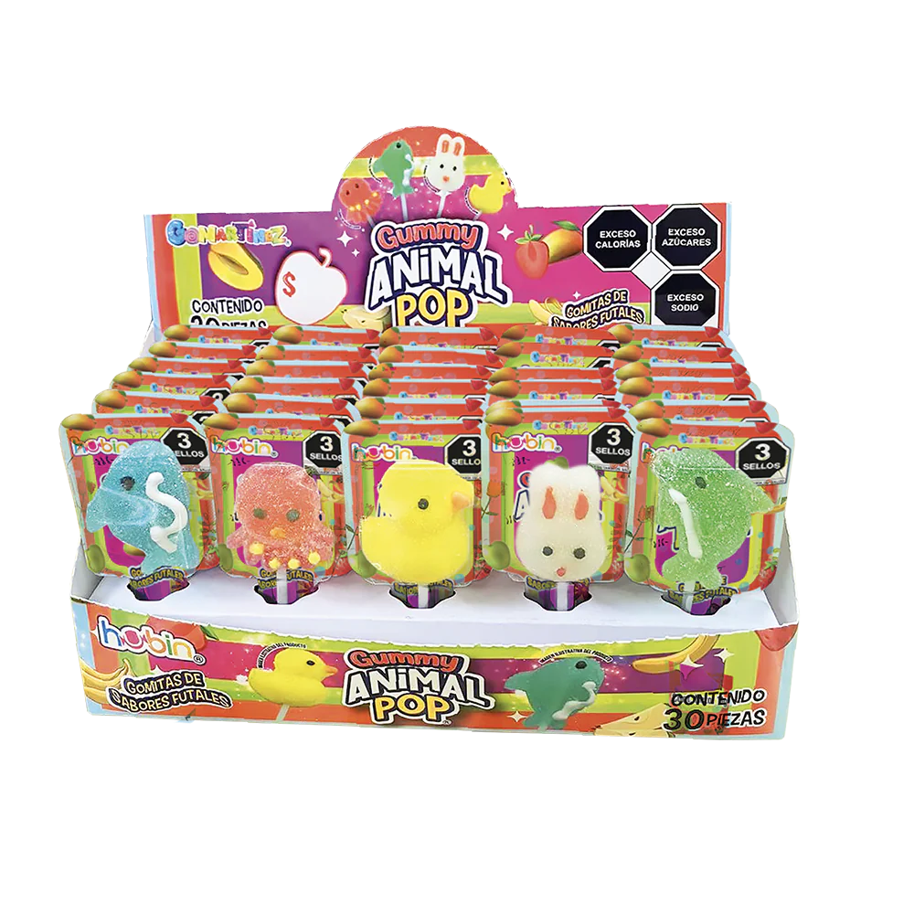 GUMMY ANIMAL POP HUBIN C/30