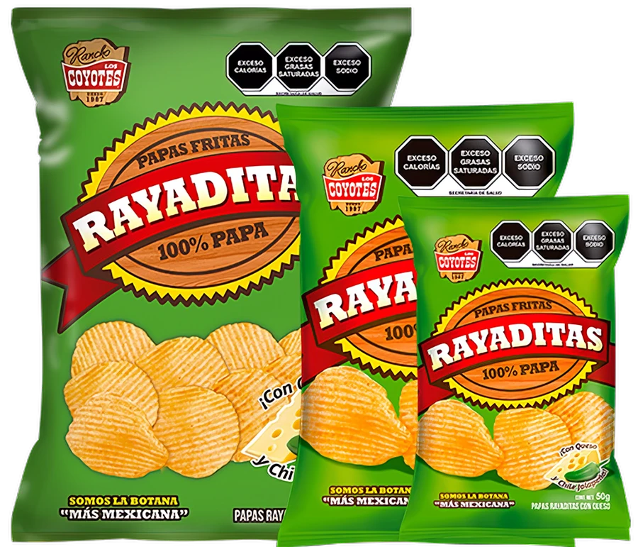 PAPA COYOTES RAYADITA 500 G
