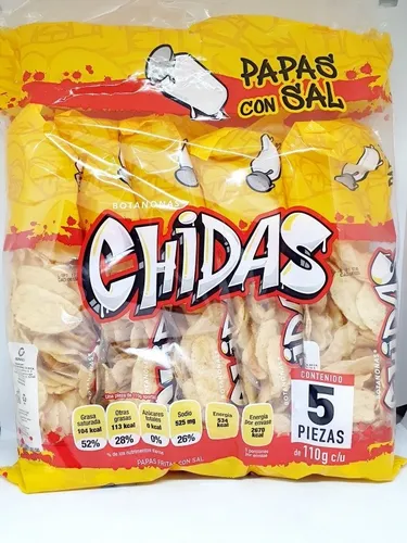 PAPAS CHIDAS C/SAL TUBI C/5
