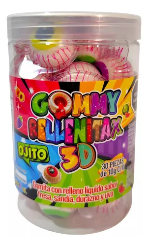 GOMITA RELLENA MINI OJO 3D C/150