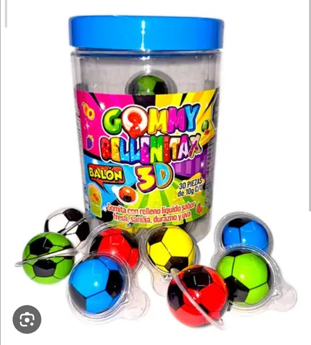 GOMITAS RELLENAS BALON 3D C/30