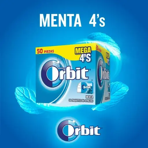 CHICLE ORBIT 4PS MENTA