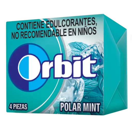 CHICLE ORBIT 4PS POLAR MINT