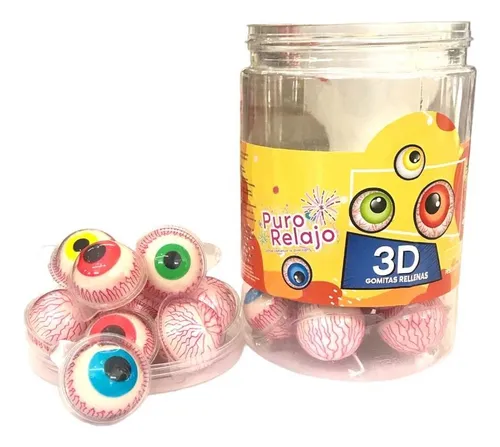 GOMITAS RELLENAS OJOS 3D C/30