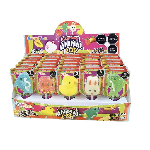 GUMMY ANIMAL POP HUBIN C/30