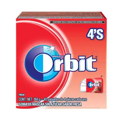 CHICLE ORBIT FRESA 24/40